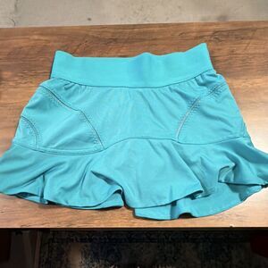 Adidas Stella McCartney Turquoise Coral Tennis Skort Size 32 Stretch